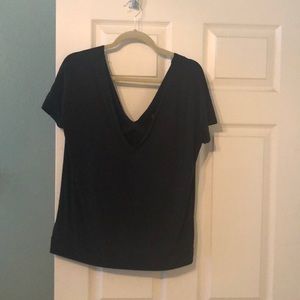 Forever 21 criss-cross top. Dark grey/black.